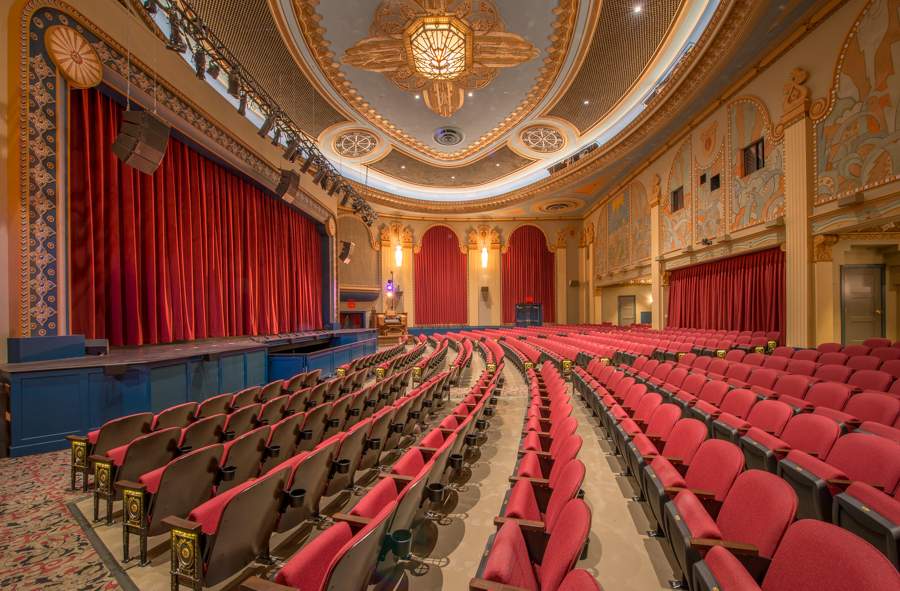 Allentown Civic Theatre after plaster and mural restoration
